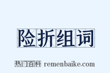 险折组词是什么意思的图片